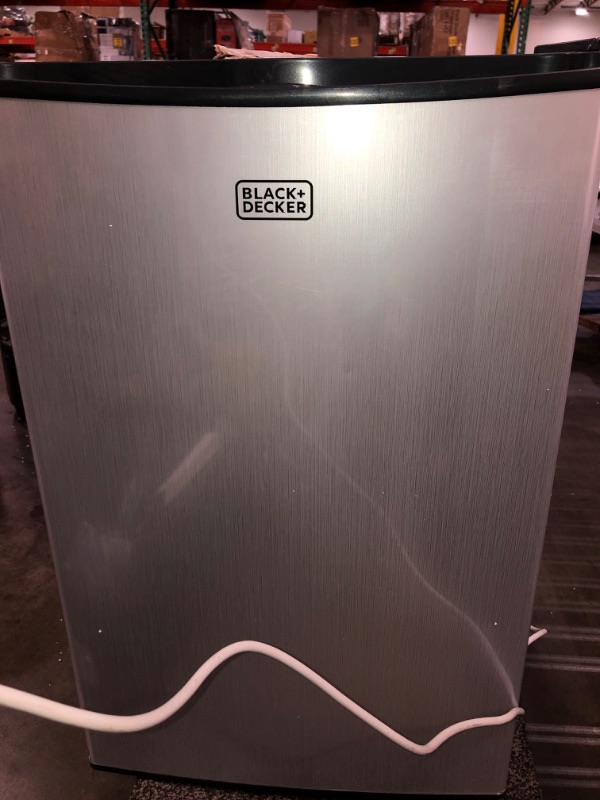 Photo 5 of **Parts Only** Non Functional**BLACK+DECKER BCRK43V Compact Refrigerator Energy Star Single Door Mini Fridge with Freezer, 4.3 Cubic Ft., VCM
