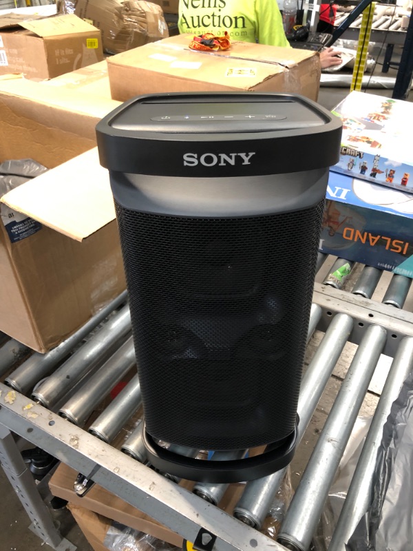 Photo 2 of tested powers on**
Sony SRS-XP500 X-Series Wireless Portable-BLUETOOTH-Karaoke Party-Speaker IPX4 Splash-resistant with 20 Hour-Battery
