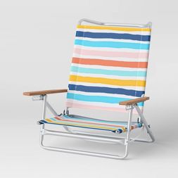 Photo 1 of 5 Position Patio Chair Striped - Sun Squad™

