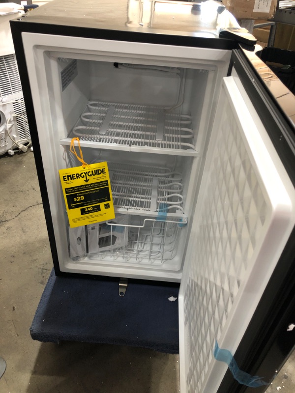 Photo 2 of 2.1 cu. ft. Upright Freezer with Lock in Stainless Steel
