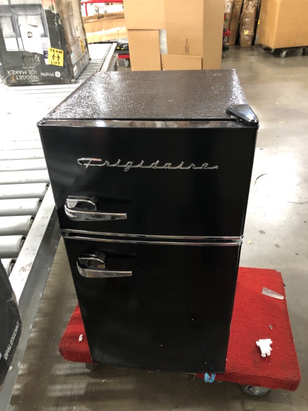 Photo 2 of 3.2 cu. ft. 2 Door Retro Mini Fridge in Black