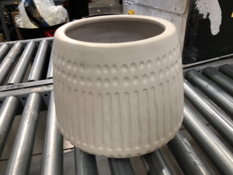 Photo 2 of 12 Textured Ceramic Planter White - Opalhouse
