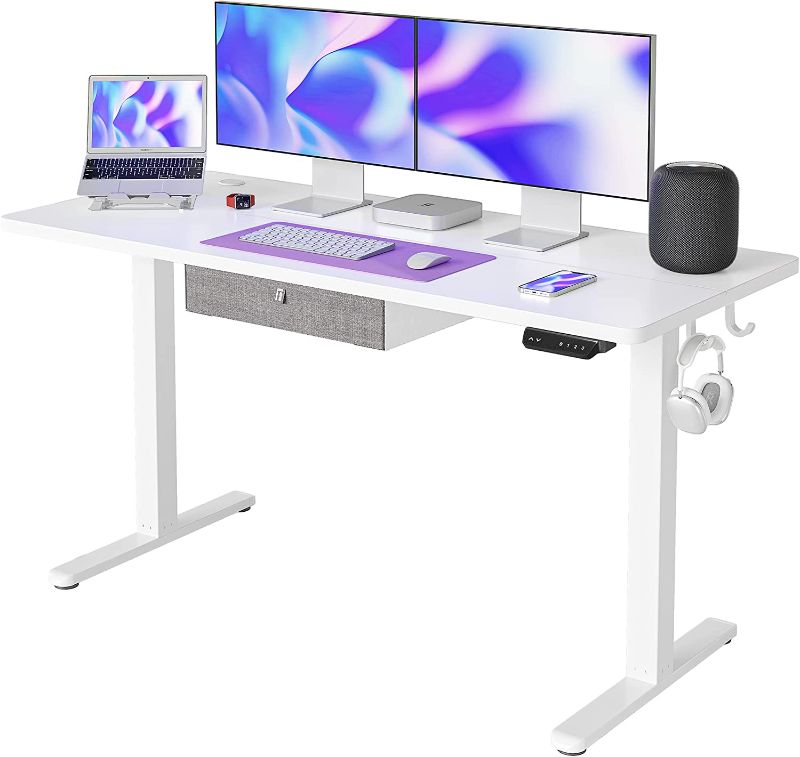 Photo 1 of **MISSING PARTS** Fezibo electric height adjustable desk sde-55bo-wdd
148" x 36" (PICTURE FOR REFERENCE)