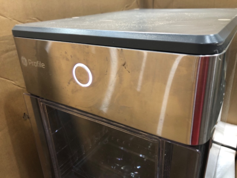 Photo 6 of GE Profile Opal | Countertop Nugget Ice Maker with Side Tank | Portable Ice Machine Makes up to 24 Lbs. of Ice per Day | Stainless Steel Finish
