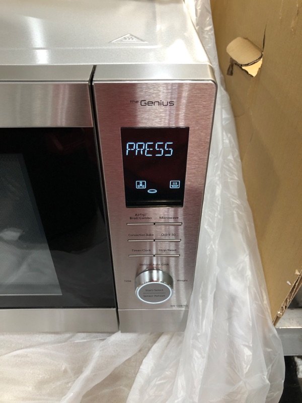 Photo 1 of Panasonic HomeChef 4-in-1 Microwave Oven with Air Fryer, Convection Bake, FlashXpress Broiler, Inverter Microwave Technology, 1000W, 1.2 cu ft with Easy Clean Interior - NN-CD87KS (Stainless Steel)
