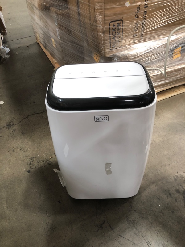Photo 1 of BLACK+DECKER 14,000 BTU Portable Air Conditioner with Heat and Remote Control, White
