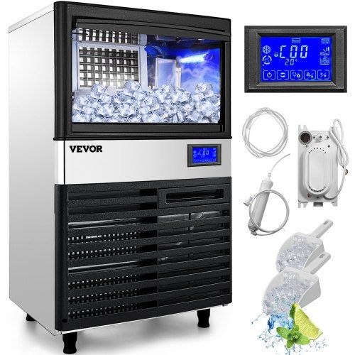 Photo 1 of Freestanding Commercial Ice Maker Machine - 132 lb Ice in 24 hrs Restaurants, Bars, Homes
