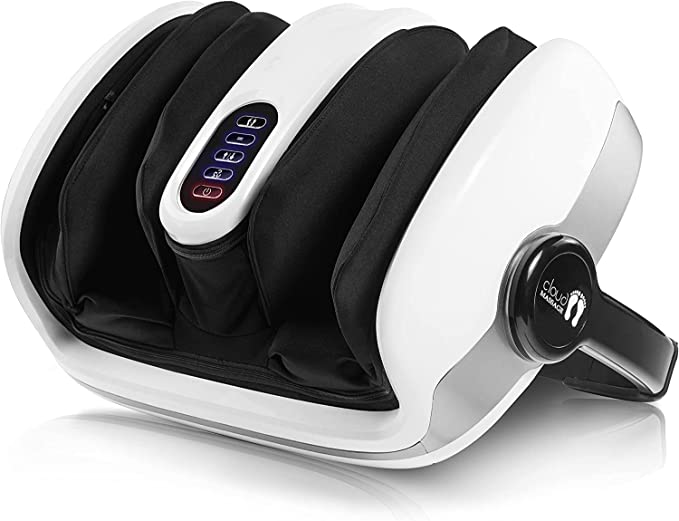 Photo 1 of Cloud Massage Shiatsu Foot Massager Machine - Stress Relief Gifts - Deep Kneading Heated Massager - for Diabetic Foot Pain Relief, Neuropathy, Plantar Fasciitis, Feet & Calf Circulation (No Remote)
