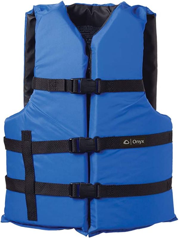 Photo 1 of Onyx Absolute Outdoors Universal General Purpose Life Vest Blue (Oversize) Adult
