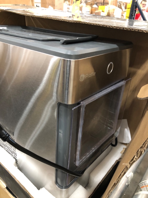 Photo 4 of GE Profile Opal | Countertop Nugget Ice Maker with Side Tank | Portable Ice Machine Makes up to 24 lbs. of Ice Per Day | Stainless Steel Finish
