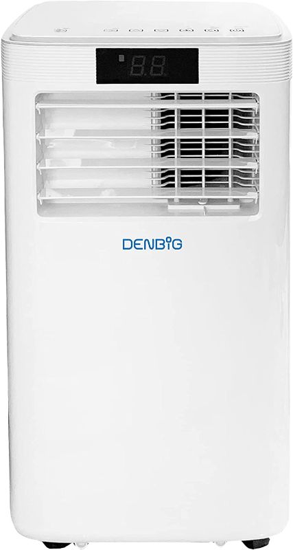 Photo 1 of DENBIG Portable Air Conditioner 9,000 BTU 3-in-1 Air Conditioner, Dehumidifier, Cooling Fan with 2 Fan Speeds, Digital Display & Remote Control, and 24 Hour Timer for Rooms Up to 350 Sq.ft
