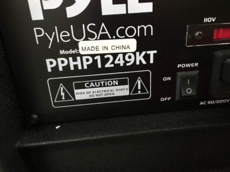 Photo 7 of Pyle Pro 1,800-Watt Bluetooth Active/Passive Dual Speaker System Kit (PPHP1249KT)
