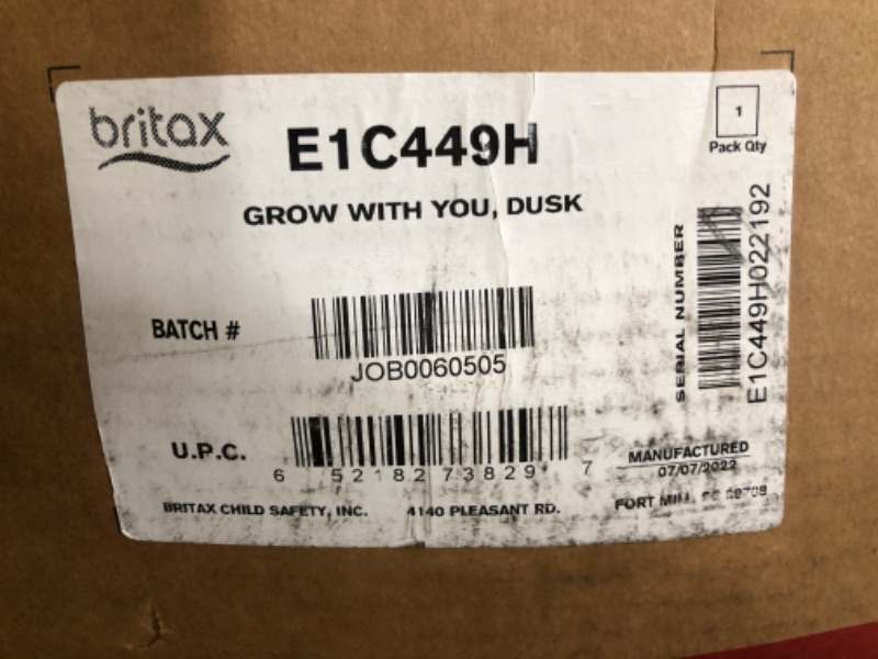 Photo 1 of Britax Grow with You Dusk Booster Car Seat
