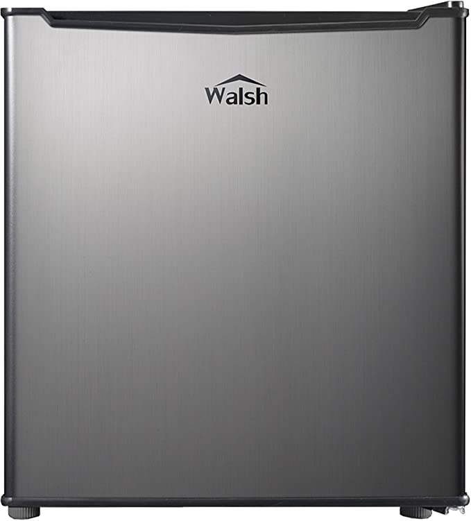Photo 1 of ***PARTS ONLY*** Walsh WSR17S5 Compact Refrigerator, 1.7 Cu.Ft Single Door Fridge, Adjustable Mechanical Thermostat with Chiller, Reversible Doors, Stainless Steel Look
