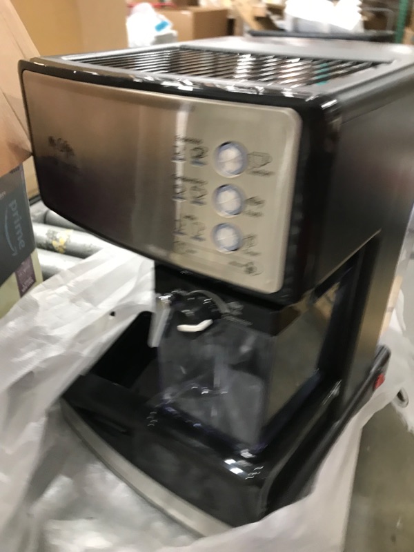 Photo 2 of Mr. Coffee Espresso and Cappuccino Machine, Programmable Coffee Maker with Automatic Milk Frother and 15-Bar Pump, Stainless Steel
