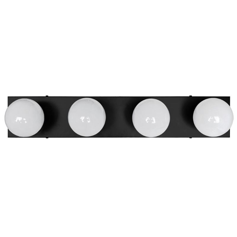 Photo 1 of Design House 588574 4 Light 24" Wide Vanity Strip Matte Black Indoor Lighting Bathroom Fixtures Vanity Strip
