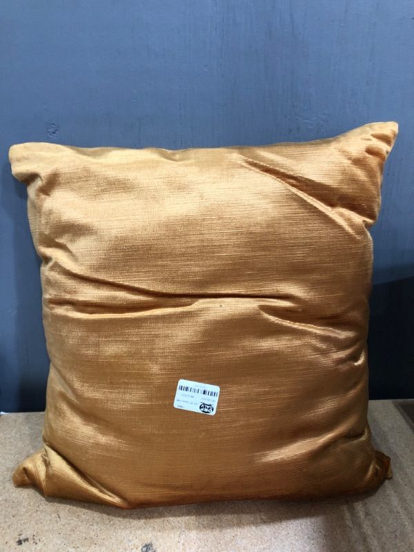 Photo 2 of 18"x18" Classic Vintage Square Throw Pillow Gold - The Pillow Collection
