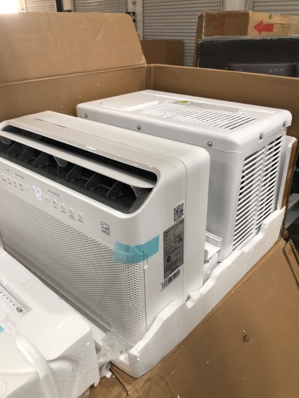 Photo 3 of Midea 8,000 BTU U-Shaped Smart Inverter Window Air Conditioner–Cools up to 350 Sq. Ft., Ultra Quiet with Open Window Flexibility, Works with Alexa/Google Assistant, 35% Energy Savings, Remote Control
