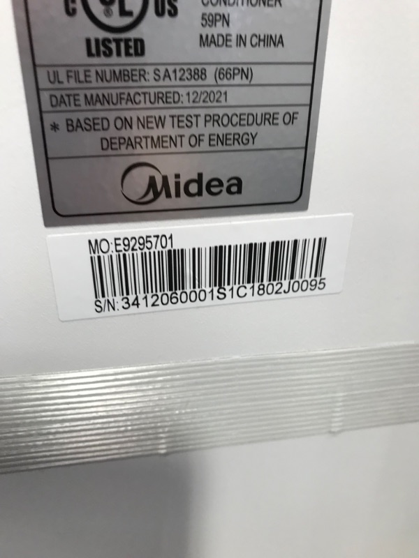 Photo 7 of Midea 8,000 BTU ASHRAE (5,300 BTU SACC) Portable Air Conditioner, Cools up to 175 Sq. Ft., Works as Dehumidifier & Fan, Remote Control & Window Kit Included
