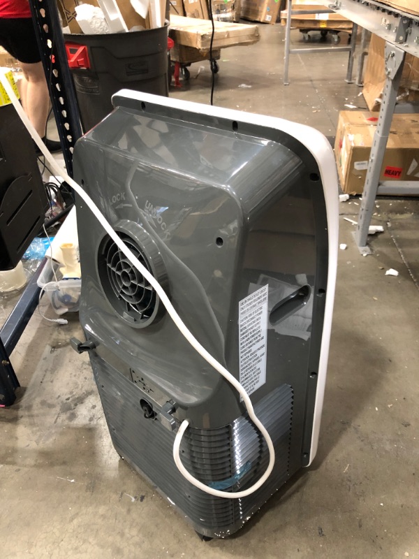 Photo 1 of **MISSING PARTS** SereneLife SLPAC10 Portable Air Conditioner Compact Home AC Cooling Unit with Built-in Dehumidifier & Fan Modes, Quiet Operation, Includes Window Mount Kit, 10,000 BTU, White
