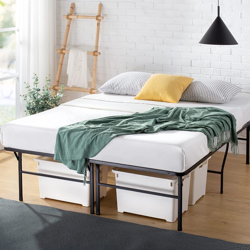 Photo 1 of ZINUS SmartBase Heavy Duty Mattress Foundation / 18 Inch Metal Platform Bed Frame / No Box Spring Needed / Sturdy Steel Frame / Underbed Storage, Twin
