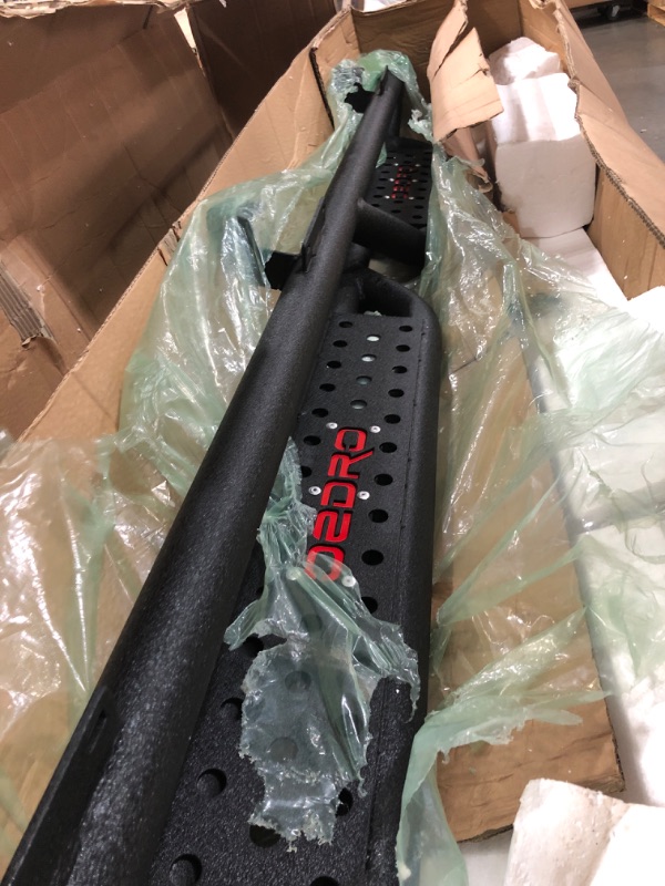 Photo 1 of OEDRO All-Steel Build Running Boards Compatible with 2018-2022 Jeep Wrangler JL 4 Door, Bolt-on Side Steps with Leaf Shaped Design, Black Powder Coated Nerf Bar