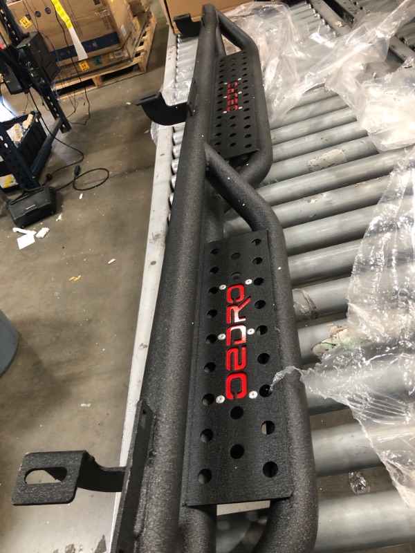 Photo 1 of OEDRO All-Steel Build Running Boards Compatible with 2018-2022 Jeep Wrangler JL 4 Door, Bolt-on Side Steps with Leaf Shaped Design, Black Powder Coated Nerf Bar