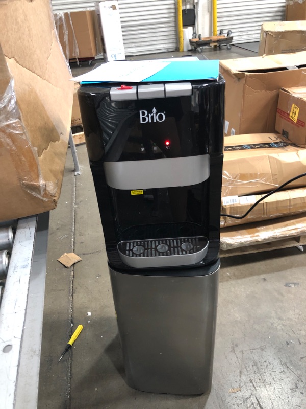 Photo 1 of Brio Bottom Loading Water Cooler Water Dispenser – Essential Series - 3 Temperature Settings - Hot, Cold & Cool Water - UL/Energy Star Approved

