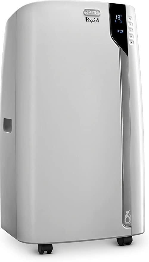 Photo 1 of De'Longhi 14000 BTU Portable Air Conditioner, Dehumidifier & Fan + Cool Surround Remote w/Built-in Temperature Control Sensor & Quiet Mode, 700 sq ft, XLarge Room, Pinguino 8600 BTU (DOE), White
