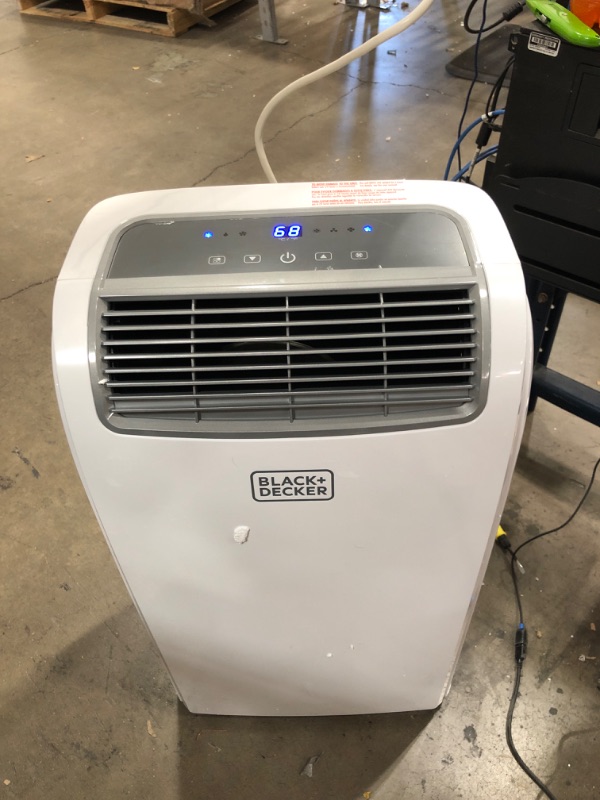 Photo 2 of BLACK+DECKER 8,000 BTU Portable Air Conditioner with Remote Control, White
