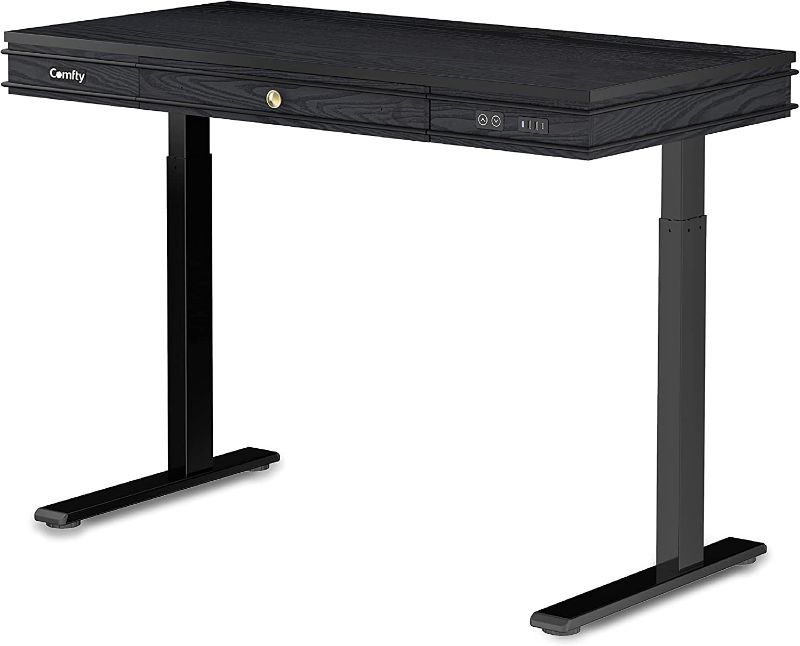 Photo 1 of ***PARTS ONLY*** Comfty Home/Office Height Adjustable Table, 29.5” to 49.2”, Black
