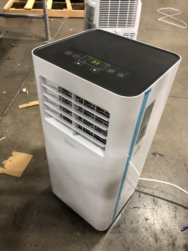 Photo 2 of Compact Freestanding Portable Air Conditioner - 10,000 BTU Indoor Free Standing AC Unit w/ Dehumidifier & Fan Modes For Home, Office, School & Business Rooms Up To 300 Sq. Ft - SereneLife SLPAC105W
