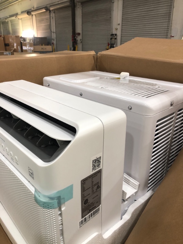 Photo 3 of Midea 10,000 BTU U-Shaped Smart Inverter Window Air Conditioner–Cools up to 450 Sq. Ft., Ultra Quiet with Open Window Flexibility, Works with Alexa/Google Assistant, 35% Energy Savings, Remote Control
