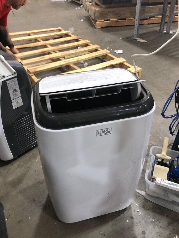 Photo 2 of ***PARTS ONLY*** BLACK+DECKER 12,000 BTU Portable Air Conditioner with Heat and Remote Control, White
