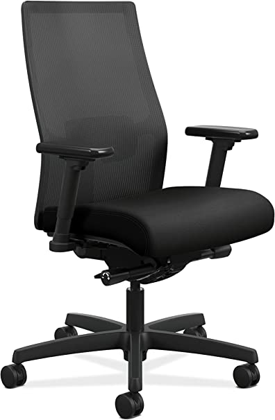 Photo 1 of PARTS ONLY-Ergonomic Computer Desk Chair with Mesh Back, Syncro Tilt Recline, Adjustable Lumbar Support & Armrests, Comfortable Seat Cushion, 360 Swivel Rolling Wheels - Black