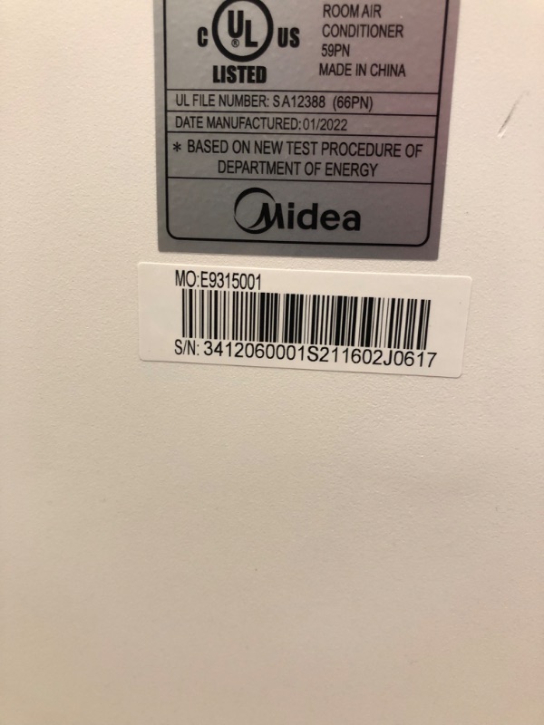 Photo 5 of Midea MAP08R1CWT 8,000 BTU 115V Portable AC
