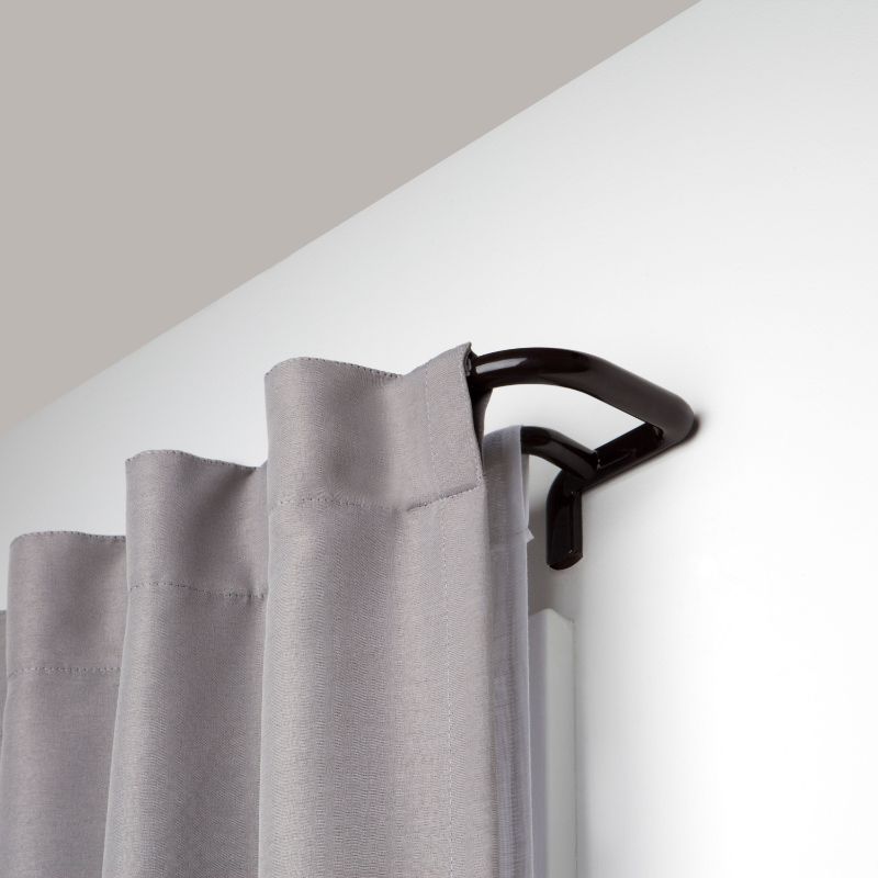 Photo 1 of 1005893-797-REM 0.75 in. Twilight Double Curtain Rod Set 88 to 144 in. - Auburn Bronze
