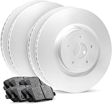 Photo 1 of R1 Concepts Front Rear Brakes and Rotors Kit |Front Rear Brake Pads| Brake Rotors and Pads| Ceramic Brake Pads and Rotors |Hardware Kit|fits 2009-2015 Mercedes-Benz GLK250, GLK350
