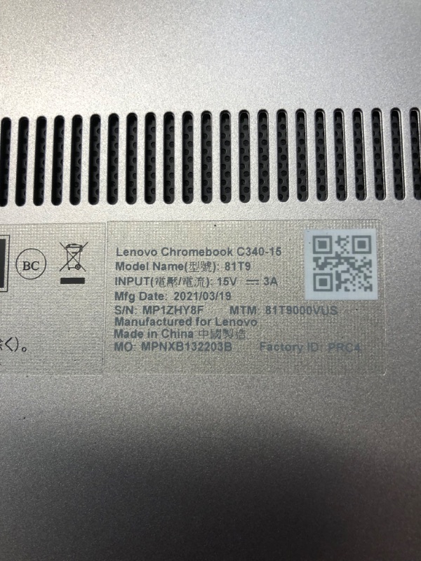 Photo 6 of 2022 Newest Lenovo C340 15.6" FHD Touchscreen 2-in-1 Chromebook Laptop, Intel i3 CPU(Up to 3.4GHz), 4GB RAM, 64GB eMMC, USB-C, Wi-Fi, Bluetooth, Webcam, Chrome OS+JVQ MP
