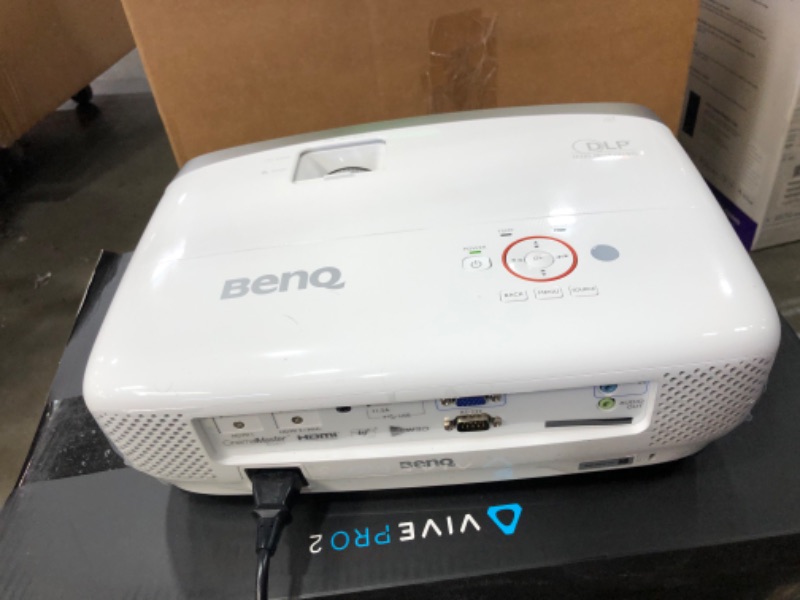 Photo 3 of BenQ HT2150ST 1080P Short Throw Projector | 2200 Lumens | 96% Rec.709 for Accurate Colors | Low Input Lag Ideal for Gaming | Stream Netflix & Prime Video,White
