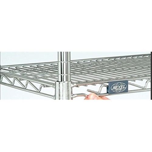 Photo 1 of 2 PACK Nexel Chrome Wire Shelf W/Clips, 72"W X 14"D - 14"L X 72"W X 1.75"H
