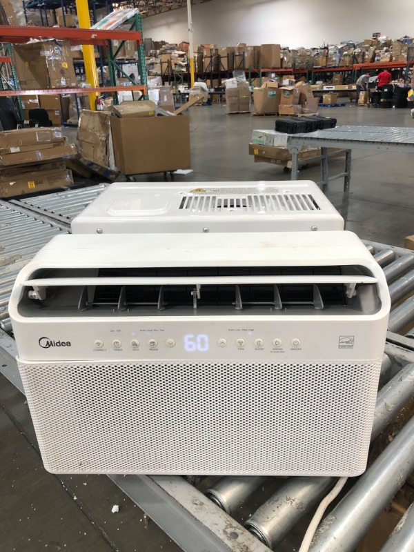 Photo 2 of ***PARTS ONLY*** Midea 8,000 BTU U-Shaped Inverter Window Air Conditioner WiFi, 9X Quieter, Over 35% Energy Savings ENERGY STAR MOST EFFICIENT