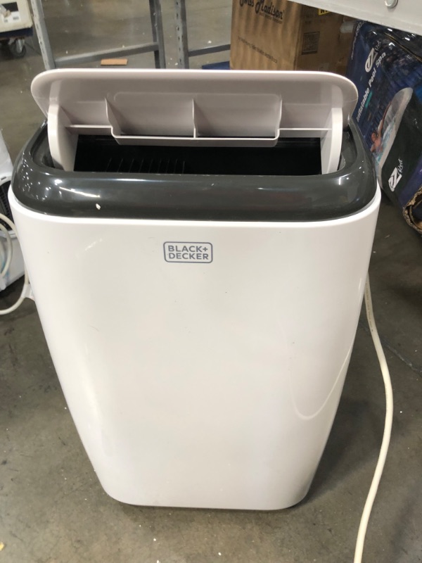 Photo 2 of 10,000 BTU; 6,000 BTU (SACC/CEC) Portable Air Conditioner with Double Motor, Dehumidifier and Remote, White