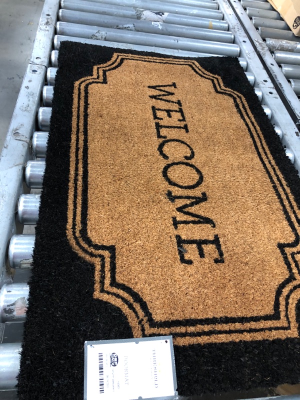 Photo 2 of 1'6"x2'6" Welcome Coir Doormat - Threshold™

