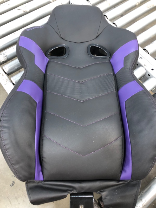 Photo 4 of ***INCOMPLETE*** RSP-110V2-PUR Reclining Gaming Chair with Footrest, Purple
