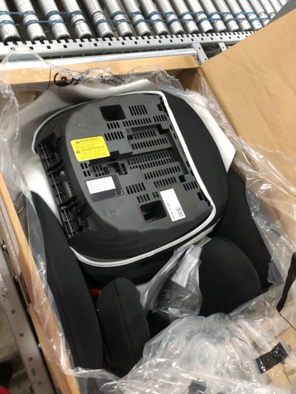 Photo 1 of CYBEX Solution B-Fix High Back Booster Seat, Lightweight Booster Seat, Secure Latch Installation, Linear Side Impact Protection, 12-Position Adjustable Headrest, for Kids 40-120 Lbs, Volcano Black
