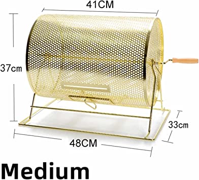 Photo 1 of Aebor Professional Brass Raffle Ticket Spinning Drum with Wooden Turning Handle for Bingo Ballot Party (Medium(Holds 5,000 Tickets))
