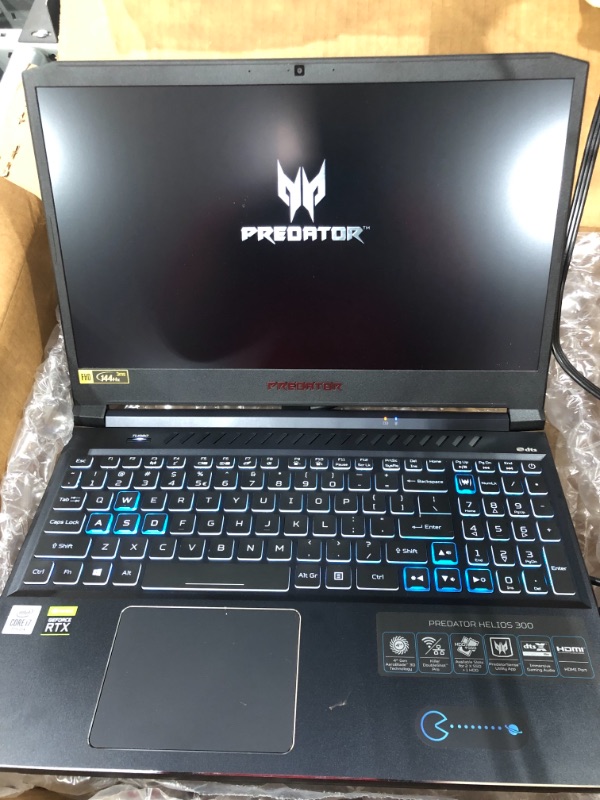 Photo 3 of Acer Predator Helios 300 Gaming Laptop, Intel i7-10750H, NVIDIA GeForce RTX 2060 6GB, 15.6" Full HD 144Hz 3ms IPS Display, 16GB Dual-Channel DDR4, 512GB NVMe SSD, Wi-Fi 6, RGB Keyboard, PH315-53-72XD
