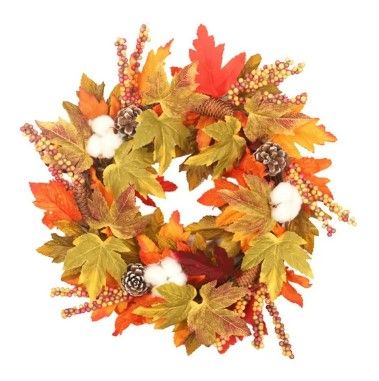 Photo 1 of *NOT exact stock photo, use as reference* 
16 Inch Fall Wreath