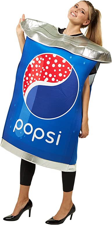 Photo 1 of Beverage Can Costume | Slip On Halloween Costume for Women and Men| One Size Fits All
